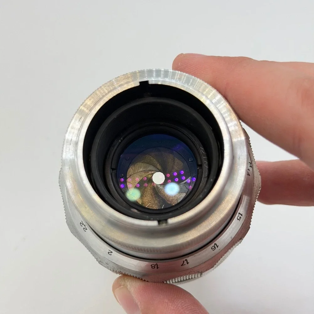 Jupiter-11 135mm f/4 Soviet Telephoto Lens Silver USSR Serial N7014808 VGC